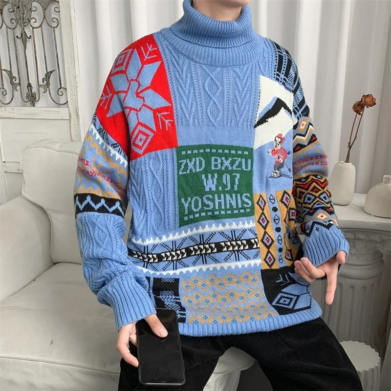 Tobias - Unisex retro ski club sweater