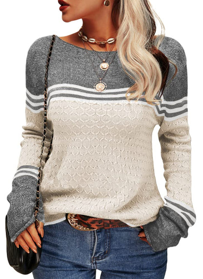 Striped sweater for ladies