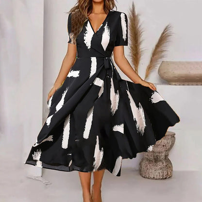 Muriel - Maxi dress for women with vintage print