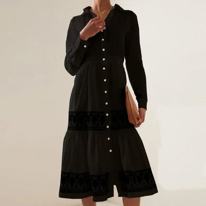 Leona - Elegant dress with long sleeves.