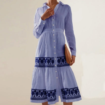 Leona - Elegant dress with long sleeves.