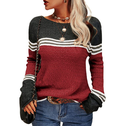 Striped sweater for ladies