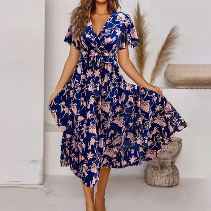 Muriel - Maxi dress for women with vintage print