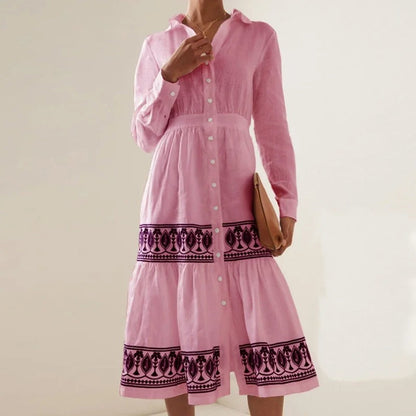 Leona - Elegant dress with long sleeves.