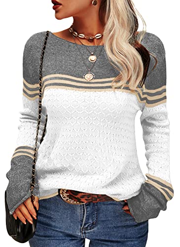 Striped sweater for ladies