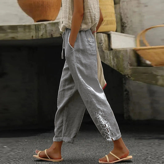 Clara - Casual baggy pants with wide legs