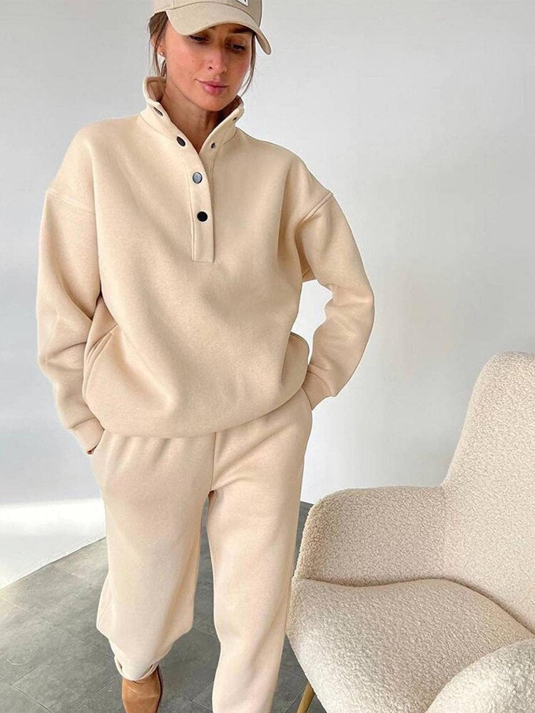 Comfortable Oversized Fleece Jumpsuit