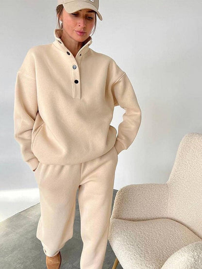 Oversized fleece jogging suit