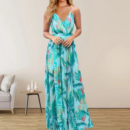 Ada - Long dress with multicolor print