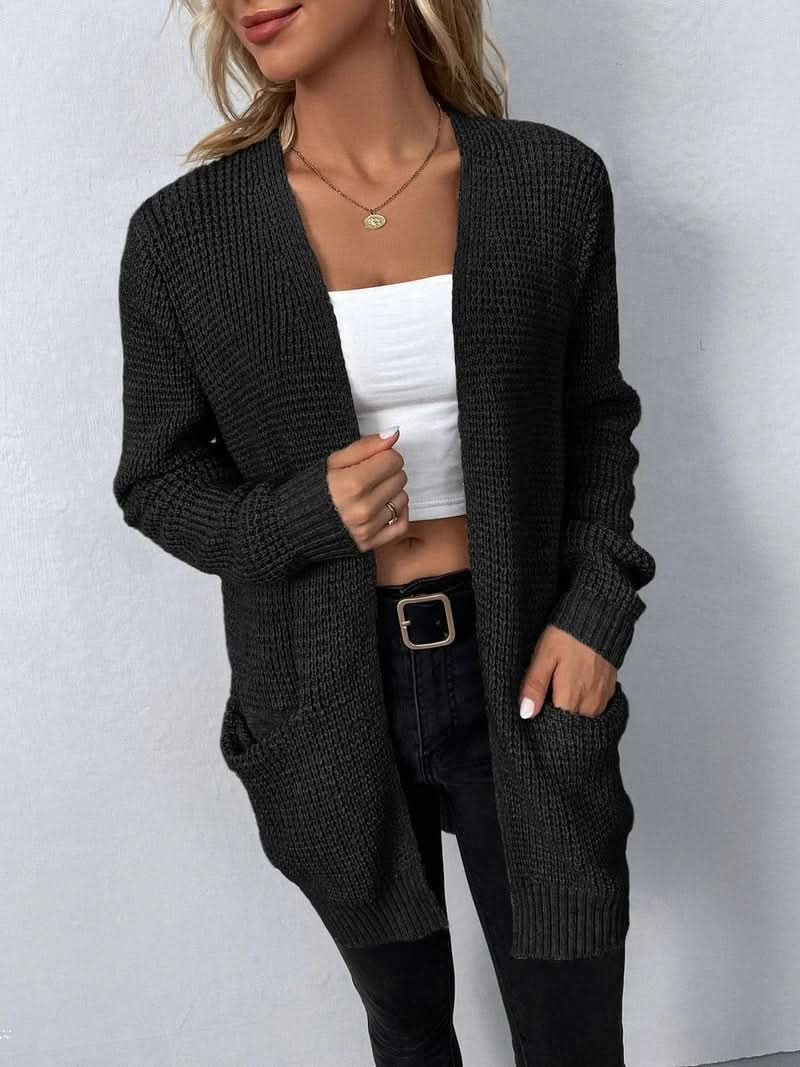 Versatile long-sleeved cardigan for women