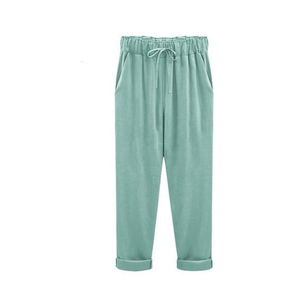 Lucie - Cotton and linen pants