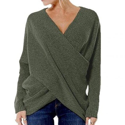 Women's sweater with cross detail