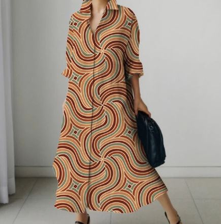 Nancy - Elegant shirt dress for women