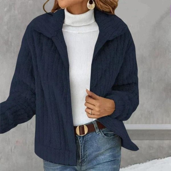 Plush cardigan for women